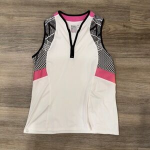 Lucky In Love Santa Fe Glow Long Live Summer Sleeveless Women's Small 4-6 White